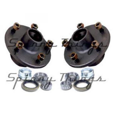 Trailer Lazy Hubs PAIR HT HOLDEN 5 stud w/ FORD bearings Caravan Camper Box Car