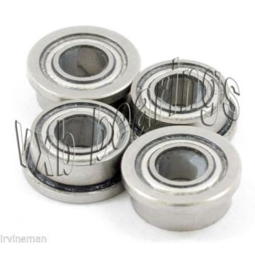 4 Slot Car Flange Bearing 1/8&#034;x 1/4&#034;inch Hybrid Ceramic ABEC-7 P4 Top Quality