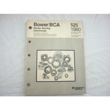 1946-1980 Bower/BCA Master Bearing Interchange Catalog #525 car truck 244 pages