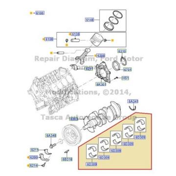 OEM GRADE 1 CRANKSHAFT MAIN BEARING TOWN CAR CROWN VICTORIA GRAND MARQUIS