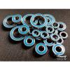 (Blue)Rubber Sealed Ball Bearing Set KYOSHO 1:10 TF-6 TOURING CAR 16pcs SDA