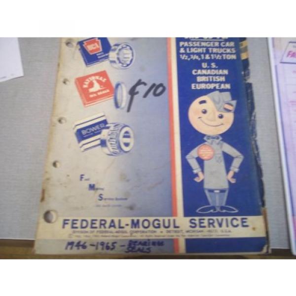 1963-1965 FEDERAL MOGUL SERVICE PARTS CATALOG BEARINGS SEALS ROLLER CAR TRUCK #2 image