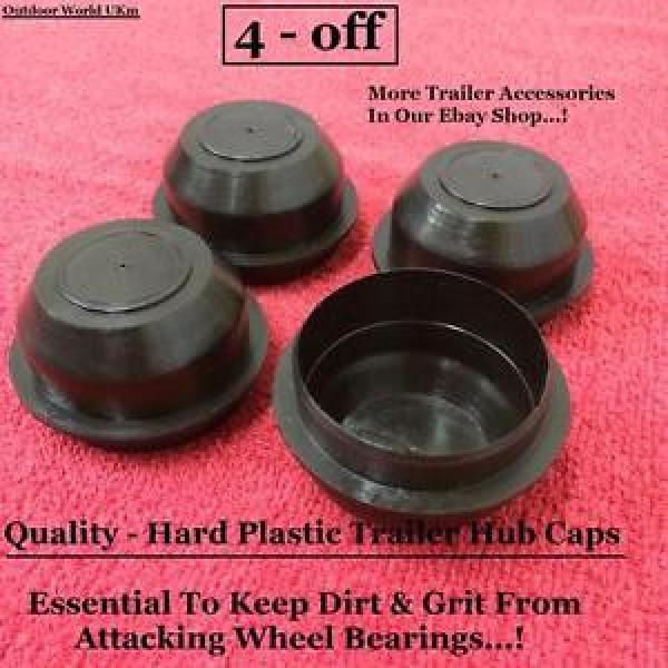 Trailer Hub Caps 4 Bearings Plastic Wheel Car Camping Motorbike Goods Builders- #5 image