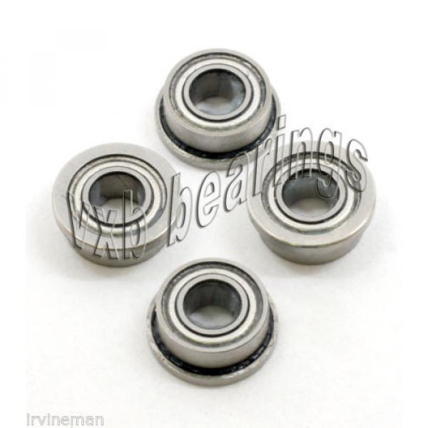 4 Flange Bearing SLOT CAR 1/8&#034;x 1/4&#034; Ceramic Bearings #5 image