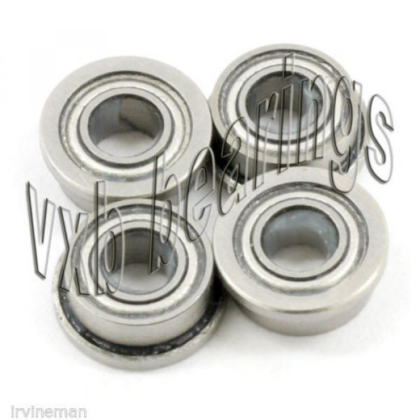 4 Slot Car Flange Bearing 1/8&#034;x 1/4&#034;inch Hybrid Ceramic ABEC-7 P4 Top Quality #4 image