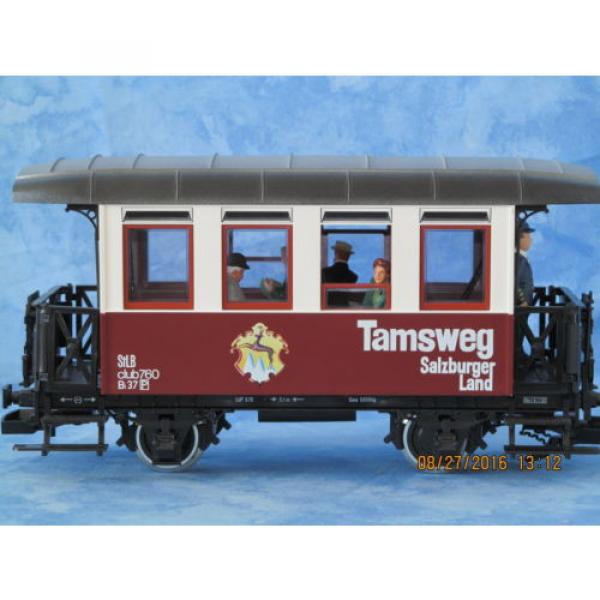 LGB #3307 &#034;Tamsweg&#034; Passenger Car w/ ball bearing wheels, lights &amp; passengers #3 image