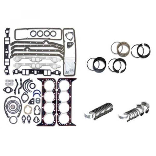 1968-1973 GM CHEVY CAR VAN SUV 307 5.0L V8 REMAIN RERING KIT BEARINGS GASKETS #5 image