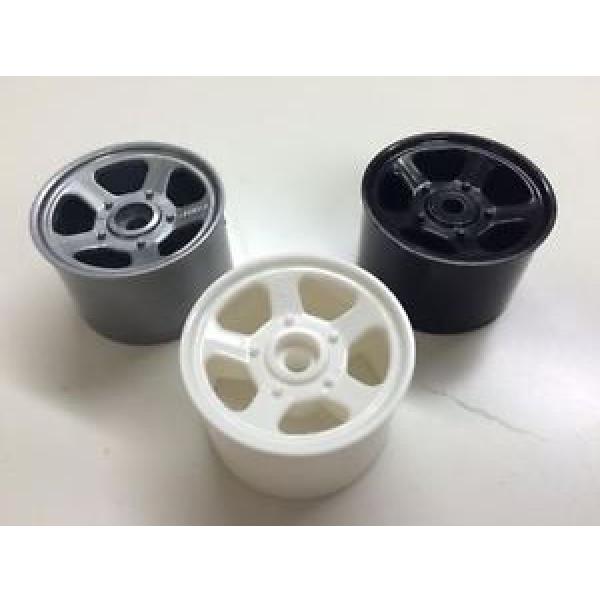 BLACK 5 Spoke Bearing Wheels V12  Hot Rod Banger Saloon Stock Car 1300 Kamtec #5 image